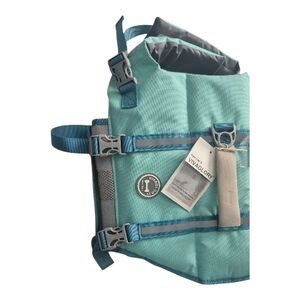 Teal Dog Life Jacket with Secure Adjustable Straps